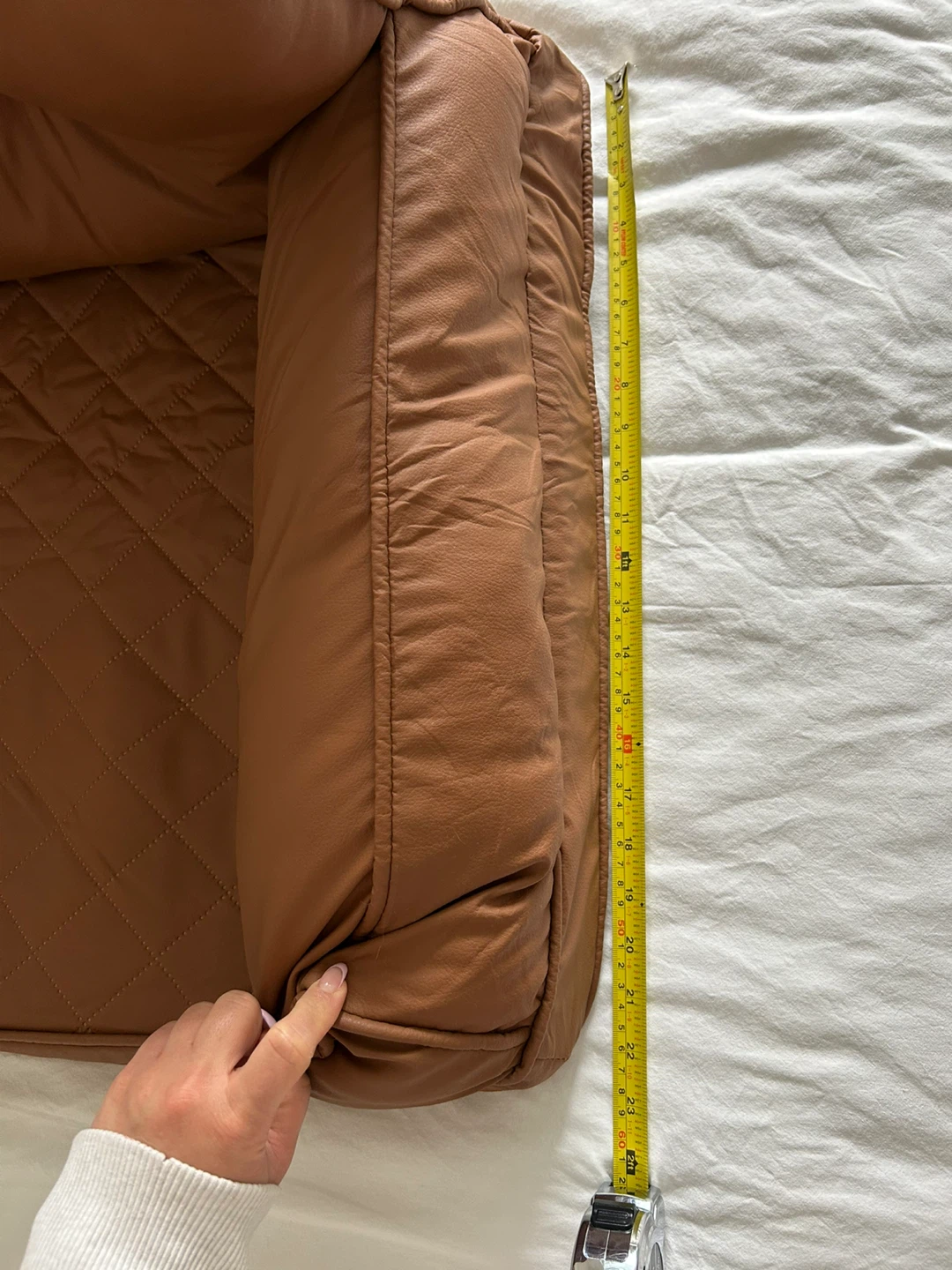 🧡 Funny Fuzzy Dog Bed - Cognac Brown XL - photo 4
