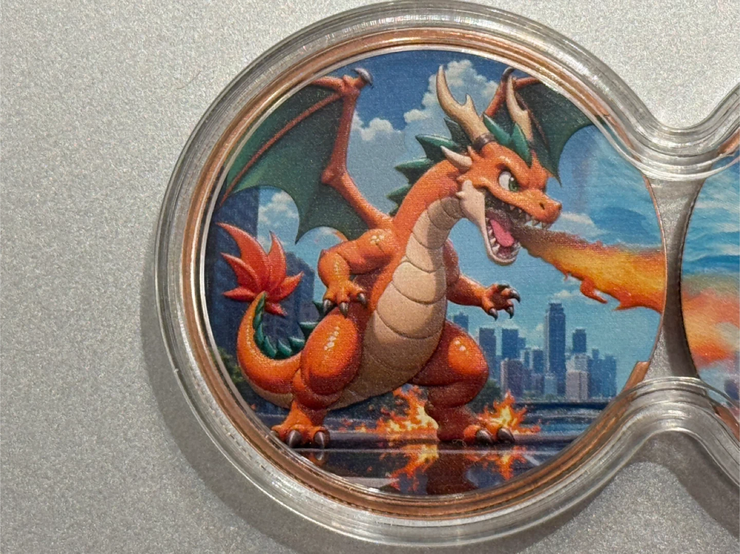 Pokemon Charizard & Blastoise 1 oz 999 Copper Coins - photo 3