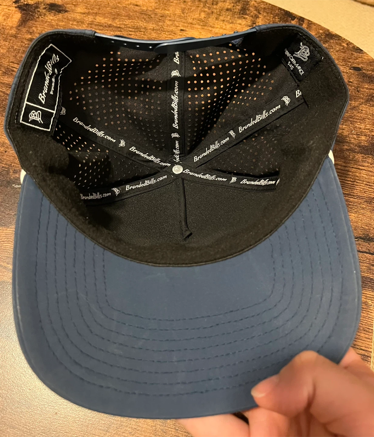 Branded Bills Navy Chicago Flag Snapback Hat - photo 4