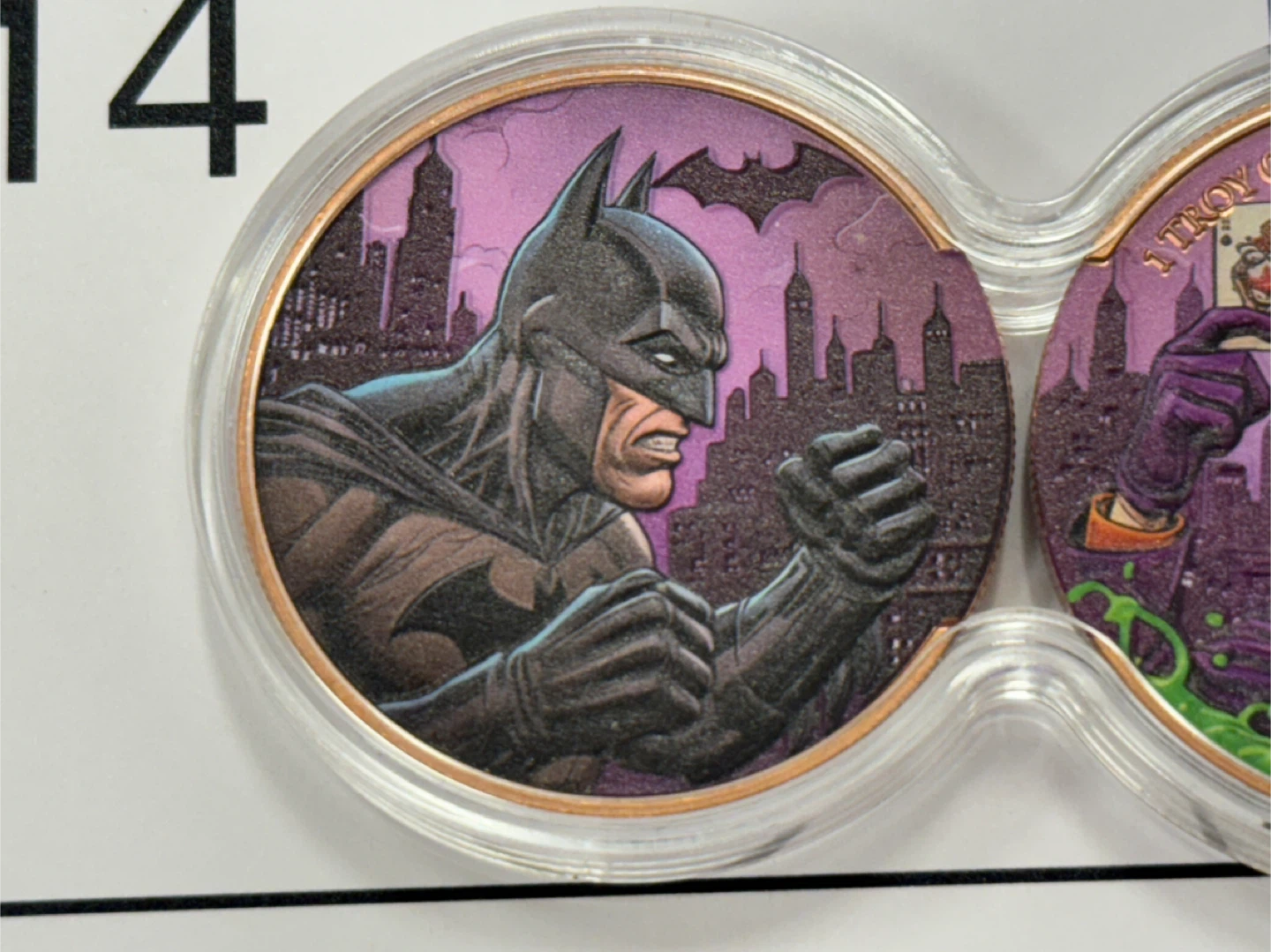 Batman and Joker 1 Troy Ounce 999 Fine Copper Coins - photo 2