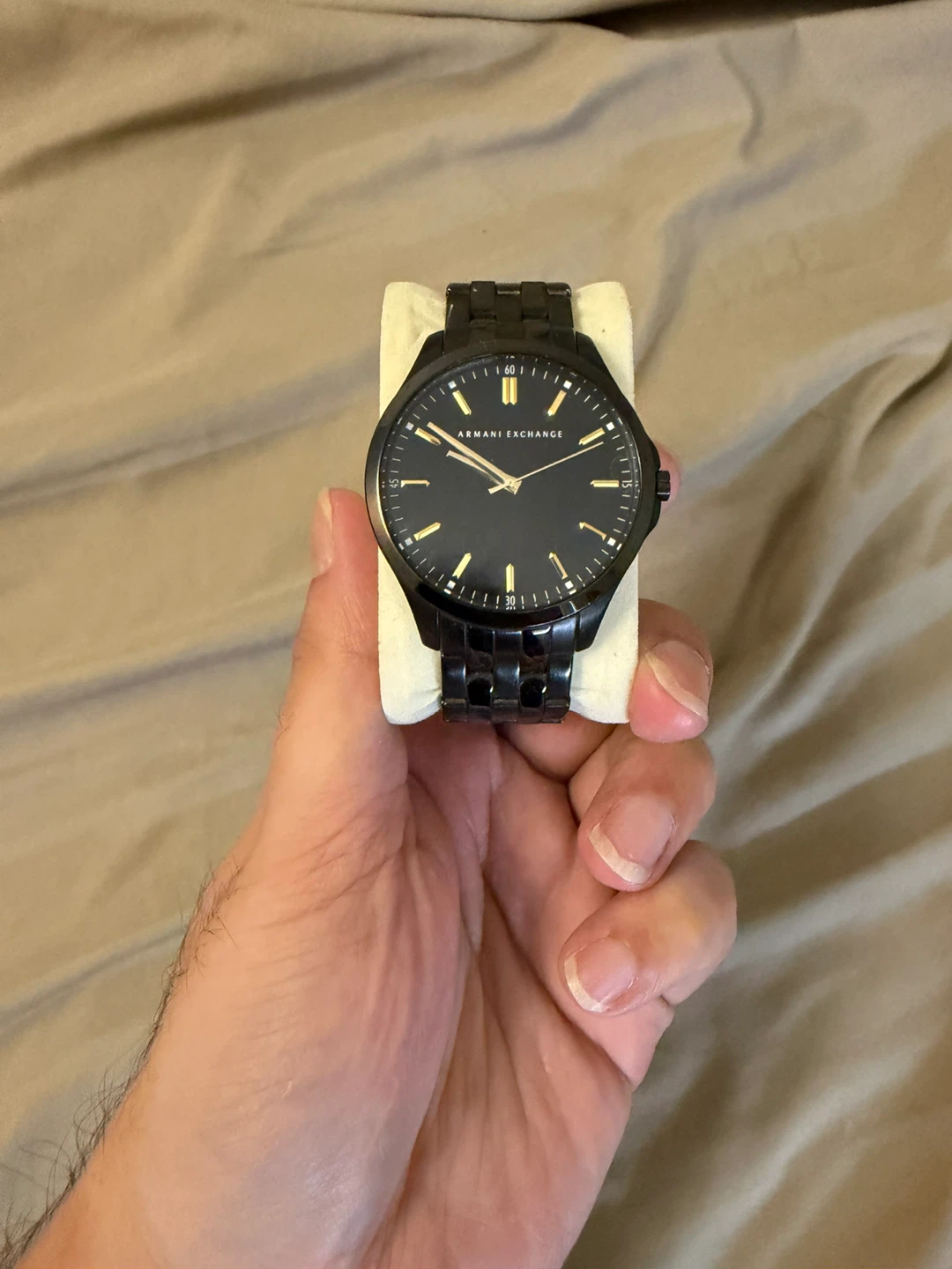 Armani Exchange Black Stainless Steel Mens Watch