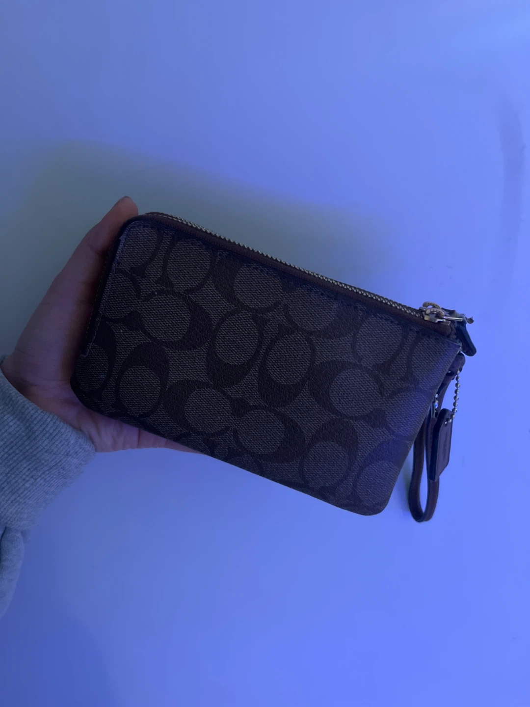 Coach Wristlet Small Brown Signature - photo 2