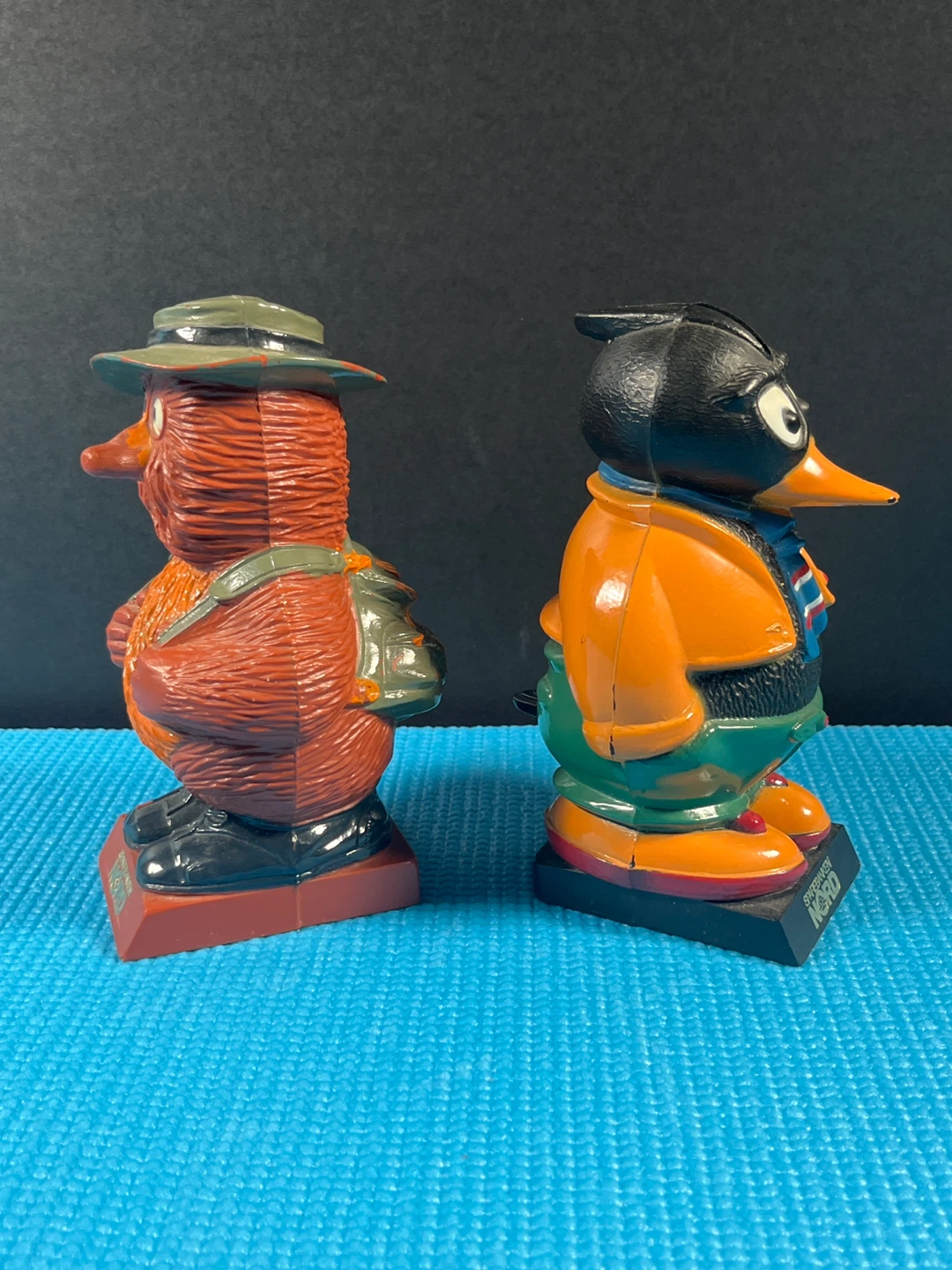 Vintage Sparbanken Nord Piggy Bank Duo - Bird & Duck Characters - photo 2