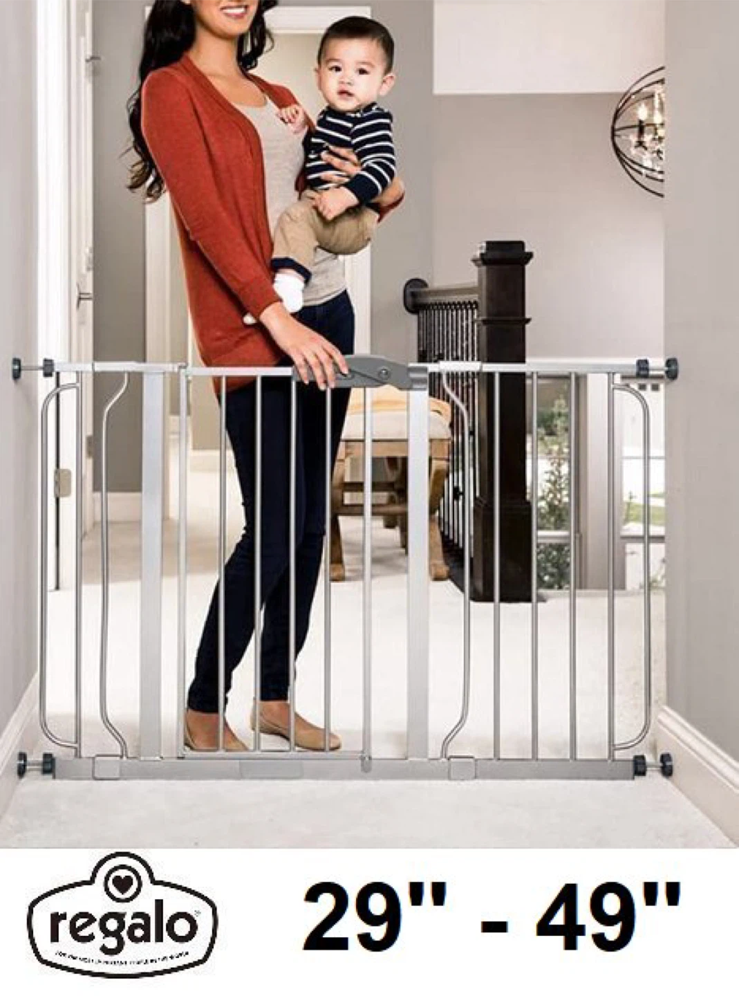 Regalo Extra Wide Pressure Mount Gate