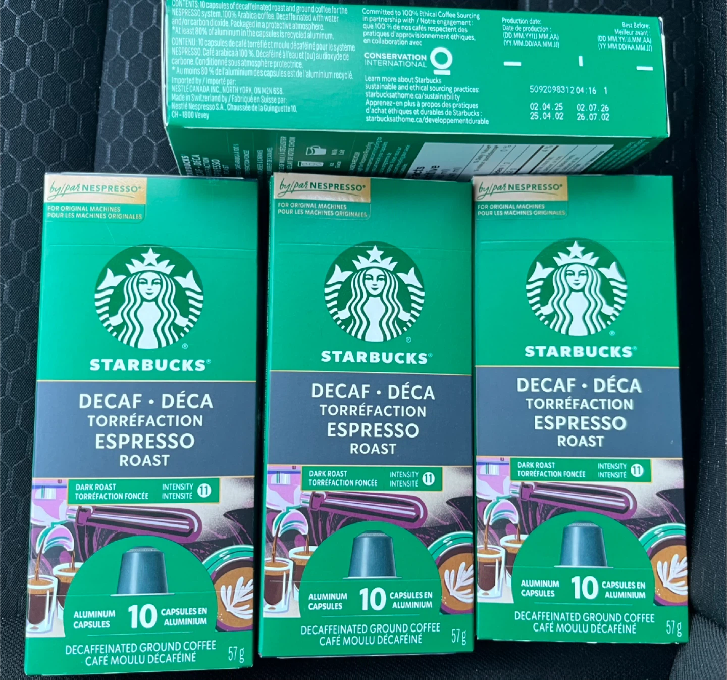 Starbucks Decaf Espresso Roast Nespresso Original Capsules