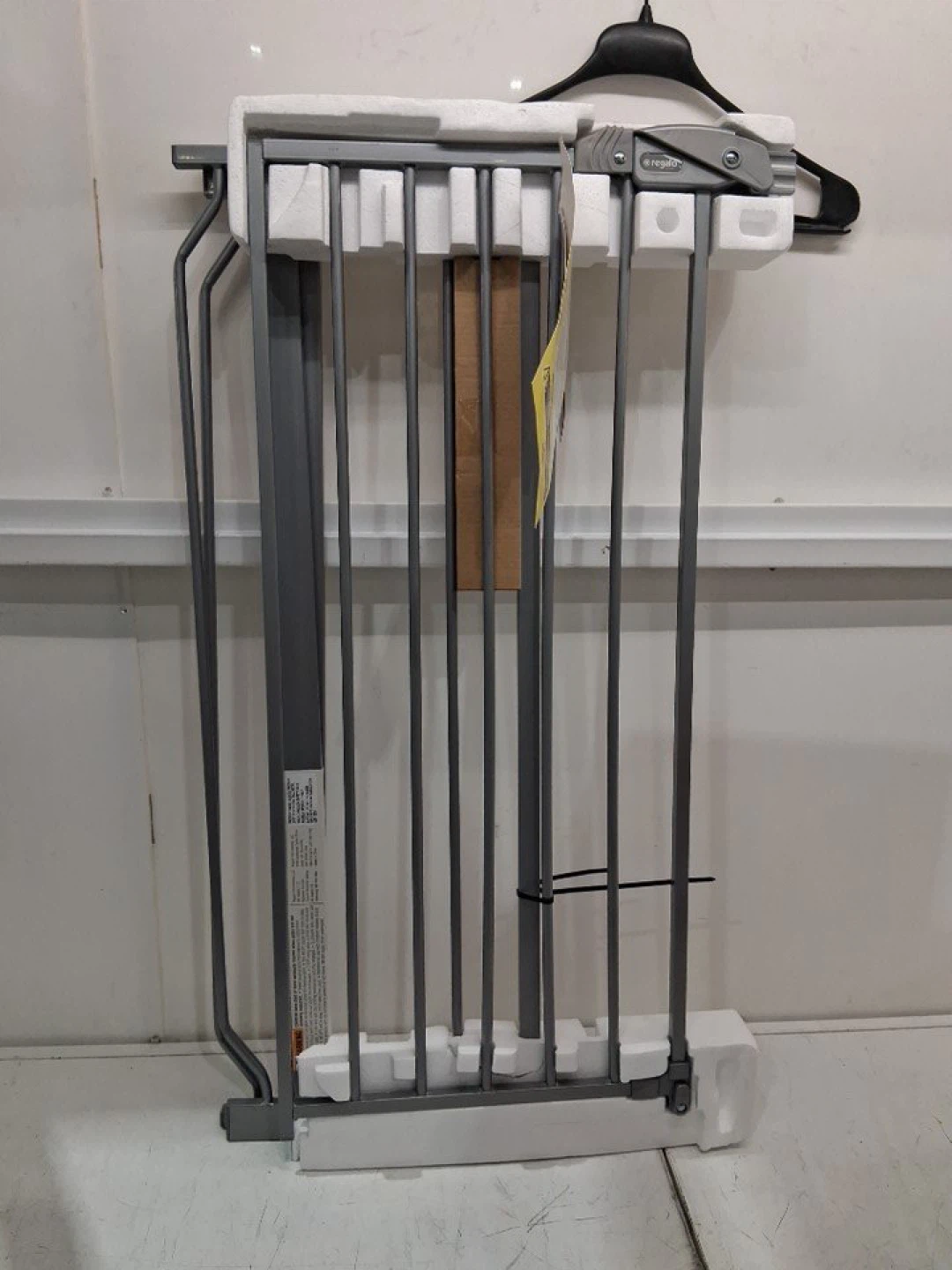 Regalo Metal Walk-Through Extra Tall Safety Gate Platinum