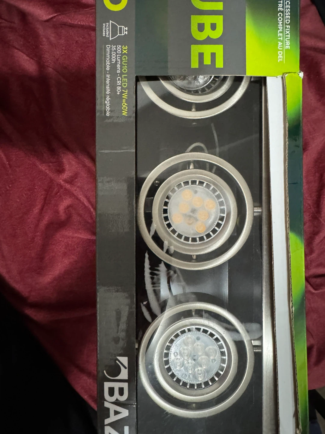 Bazz LED Cube Recessed Fixture - 3x GU10 - photo 3