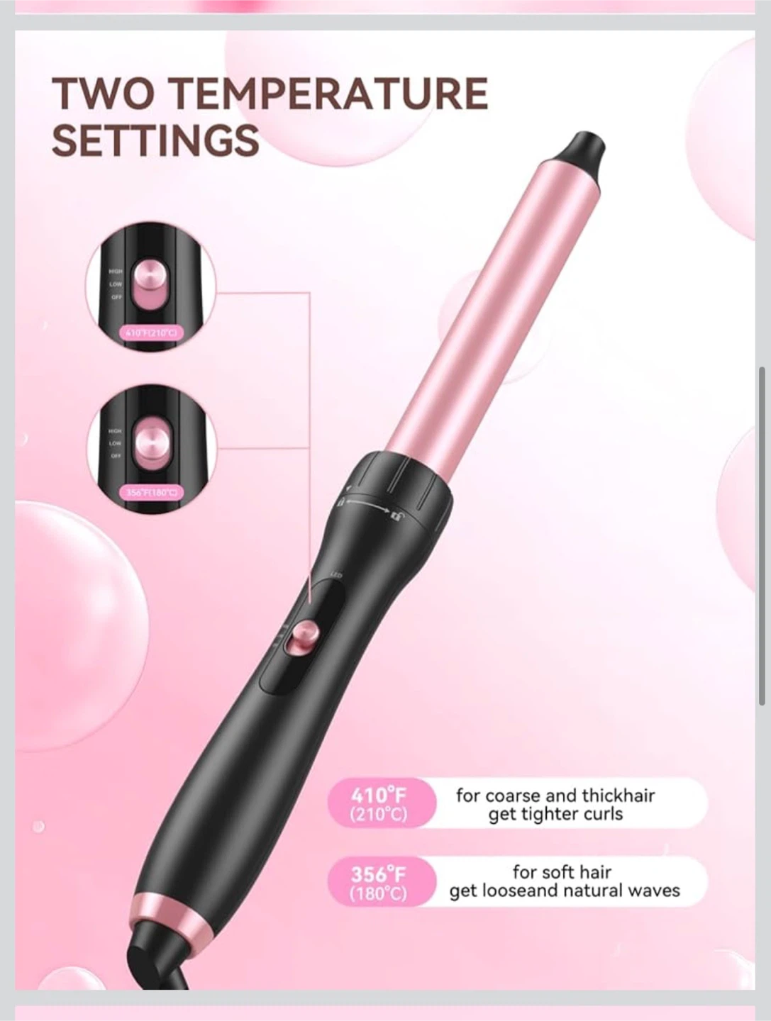 LANDOT 1 Inch Curling Wand - photo 3