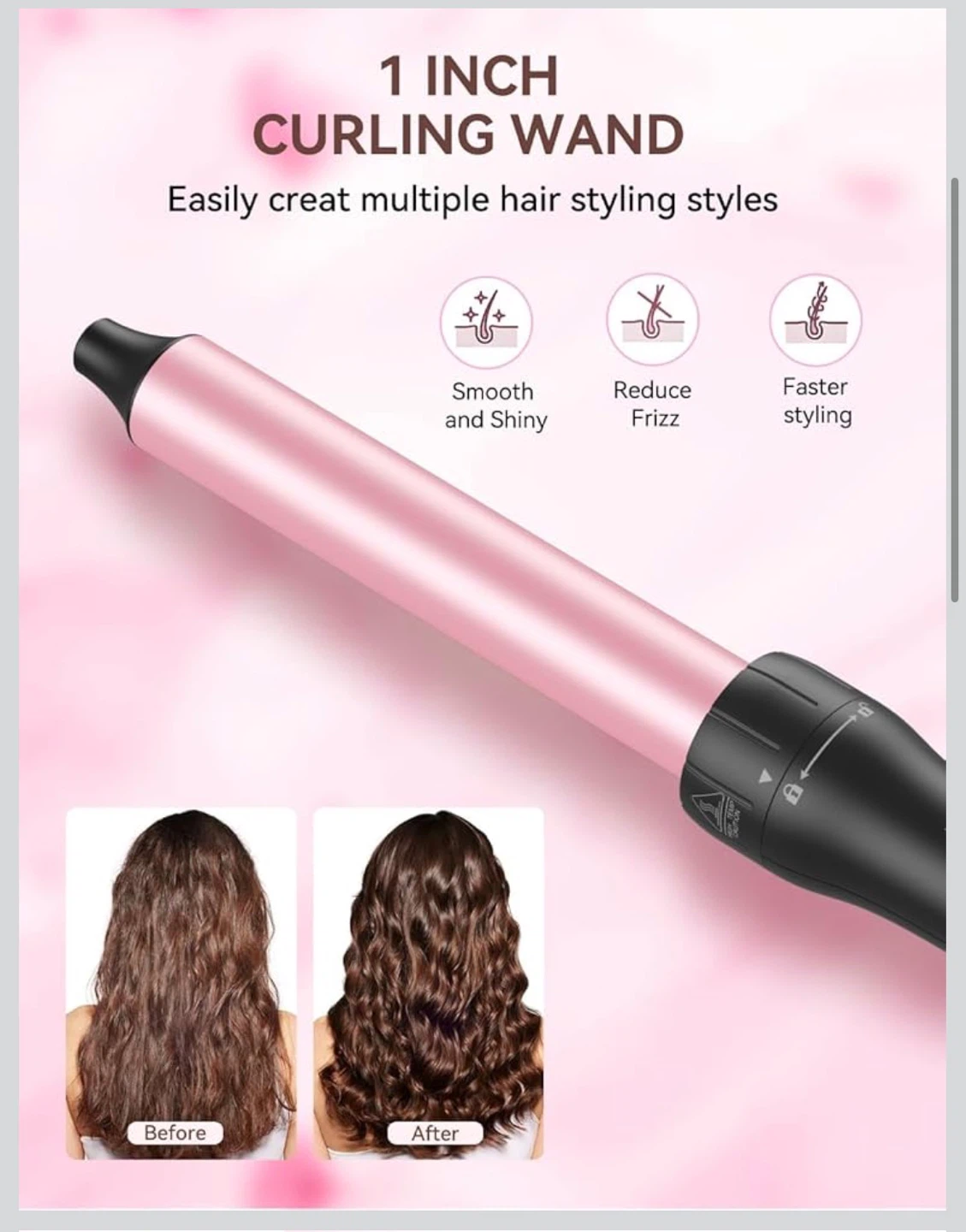 LANDOT 1 Inch Curling Wand - photo 4