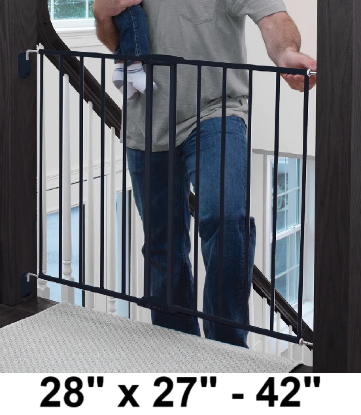 Safety 1st Top of Stairs Expanding Metal Gate - photo 4