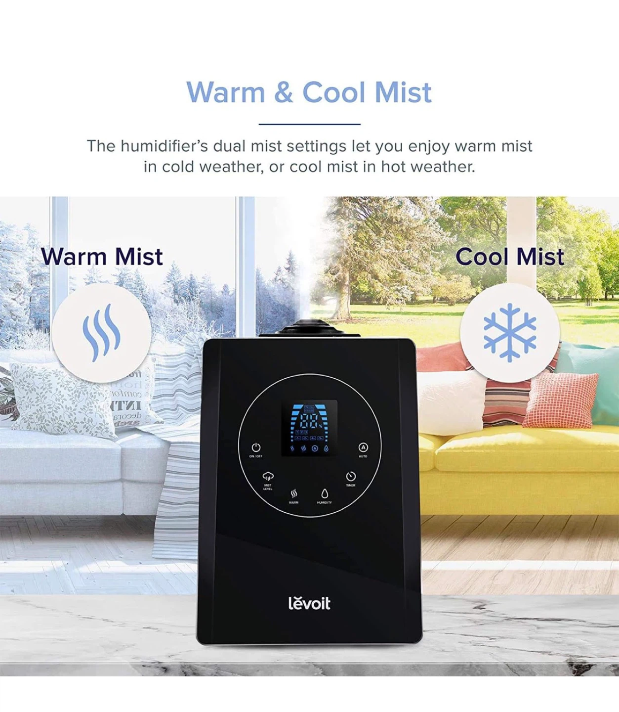 Levoit Humidifier with Remote Control - 1.5 Gallon - photo 2