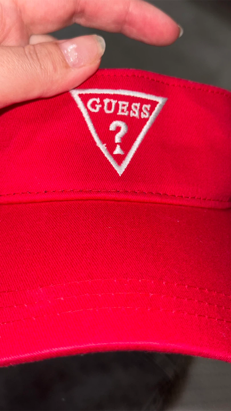 Guess Red Cotton Visor - photo 5