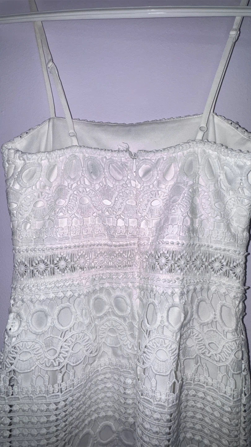Boohoo White Lace Mini Dress - UK 6 - photo 3