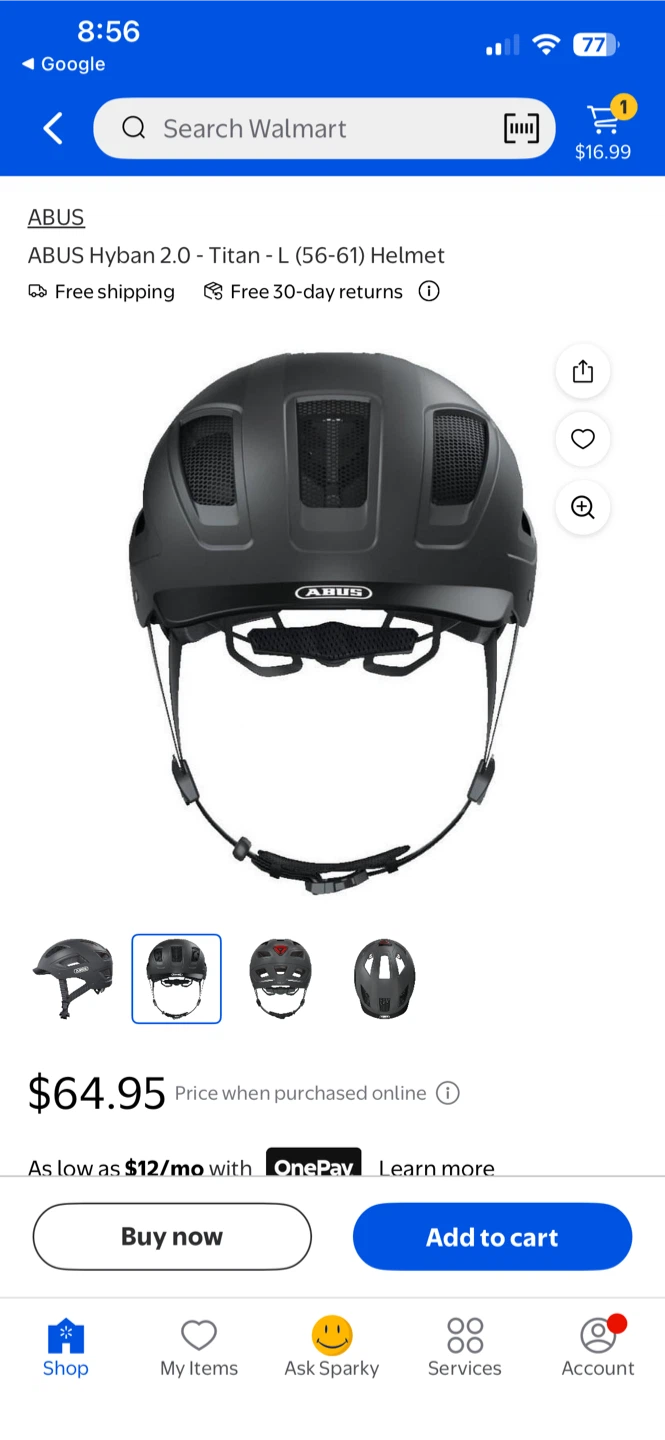 ABUS Hyban 2.0 - Titan - L (56-61) Helmet