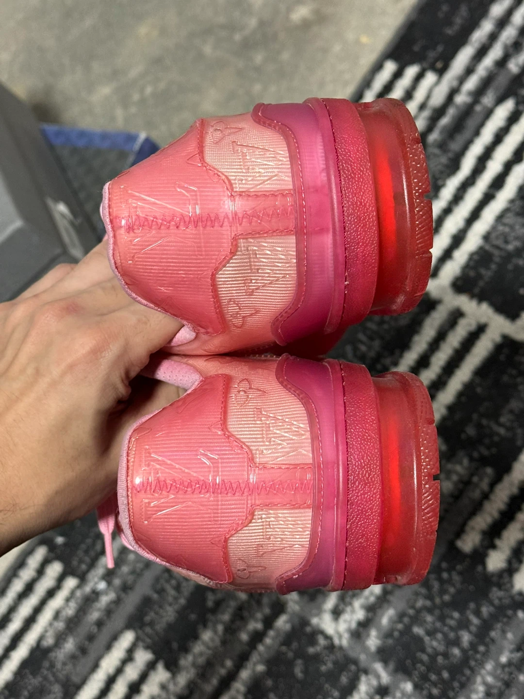 Louis Vuitton'LV Trainer-Transparent Pink' Sneakers Sz 8.5 US - photo 5
