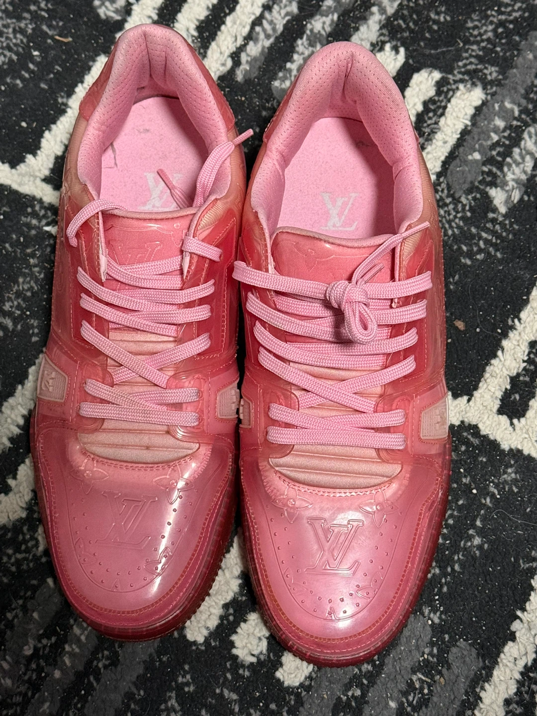 Louis Vuitton'LV Trainer-Transparent Pink' Sneakers Sz 8.5 US - photo 4
