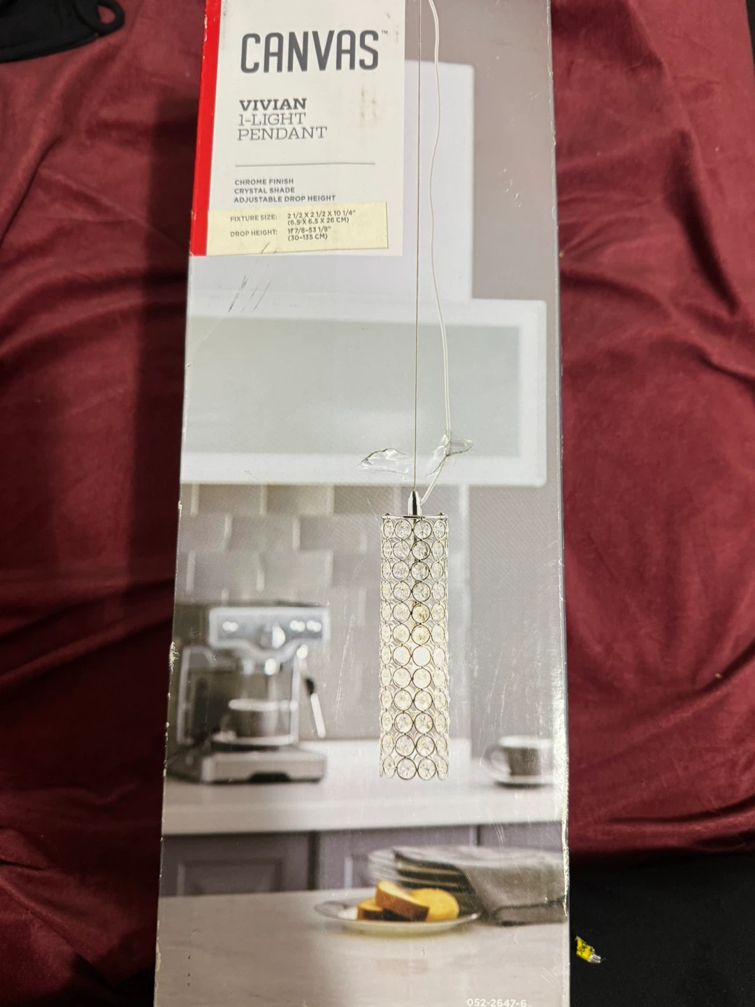 Canvas Vivian 1-Light Crystal Pendant