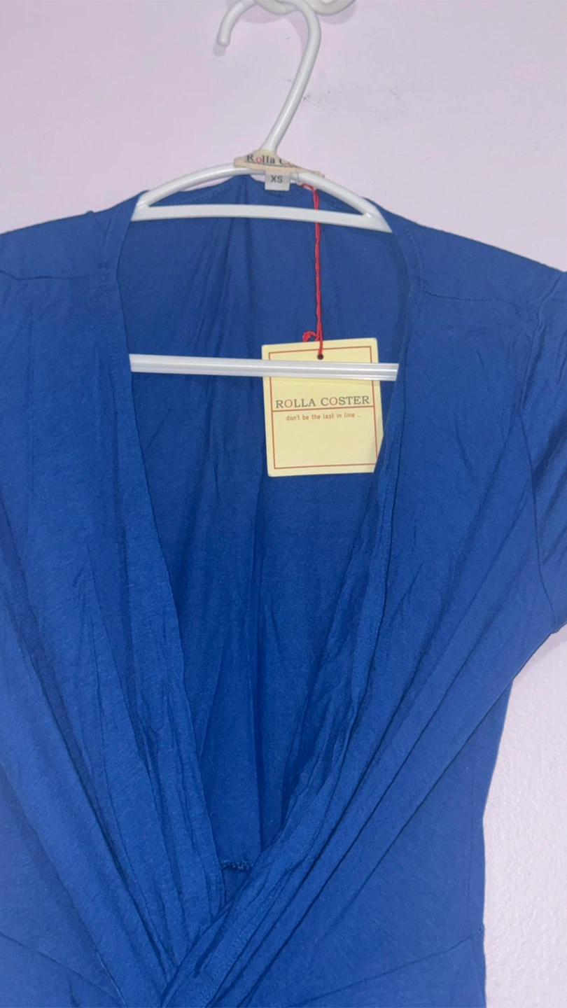 Rolla Coster Blue Twisted Maxi Dress XS - photo 2