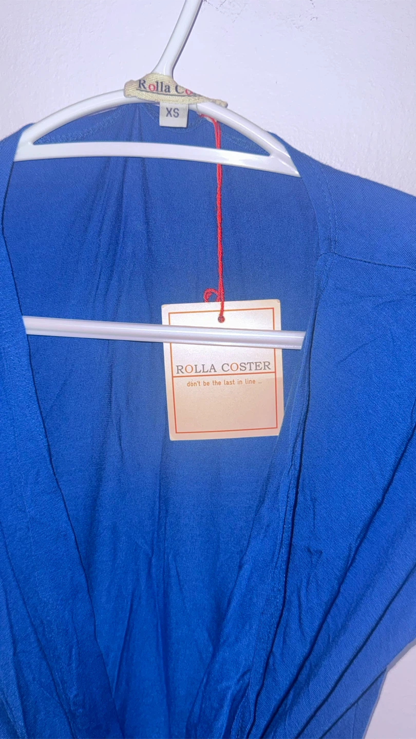 Rolla Coster Blue Twisted Maxi Dress XS - photo 3