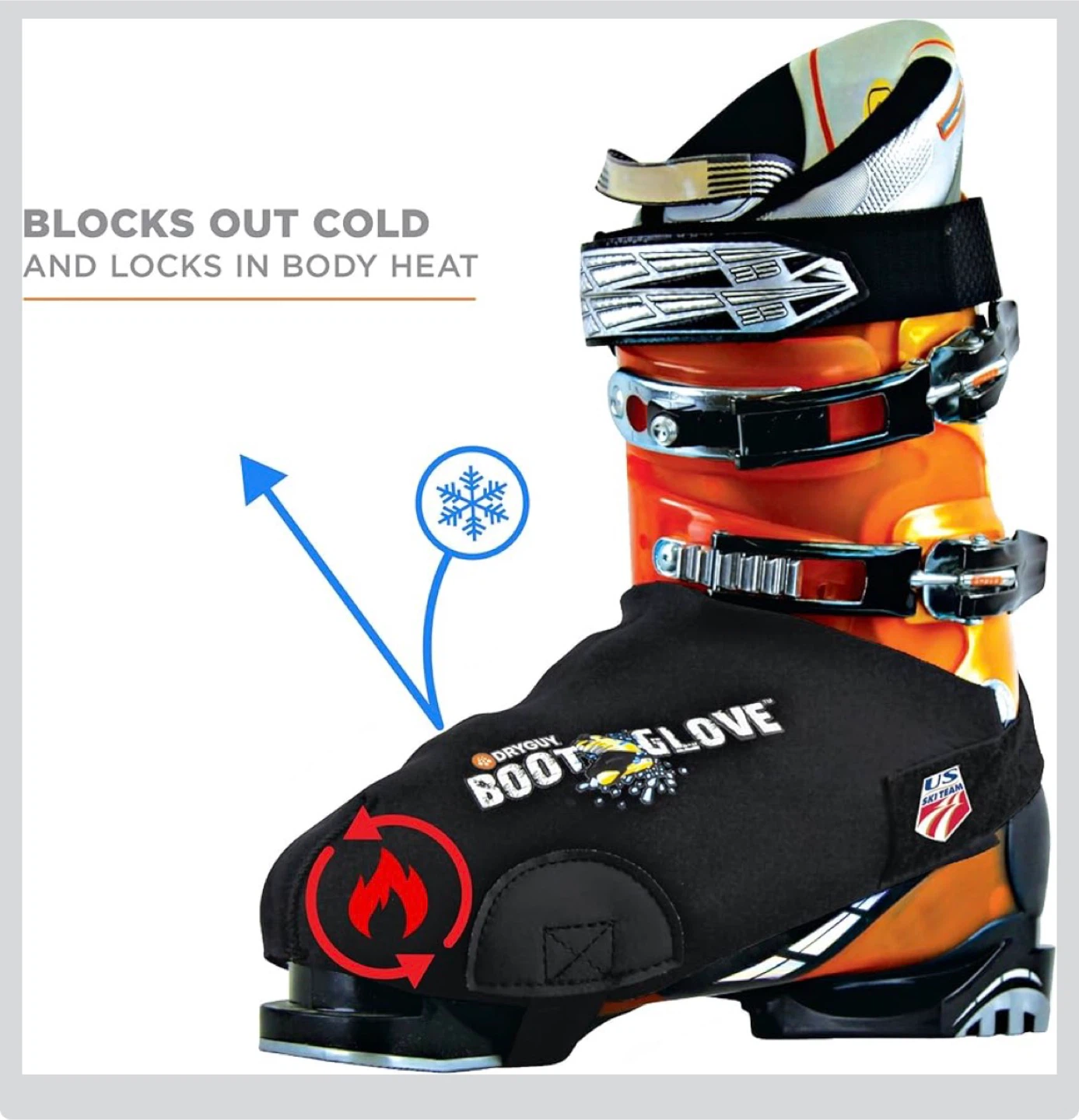 DryGuy Boot Glove Ski Boot Warmer - Black