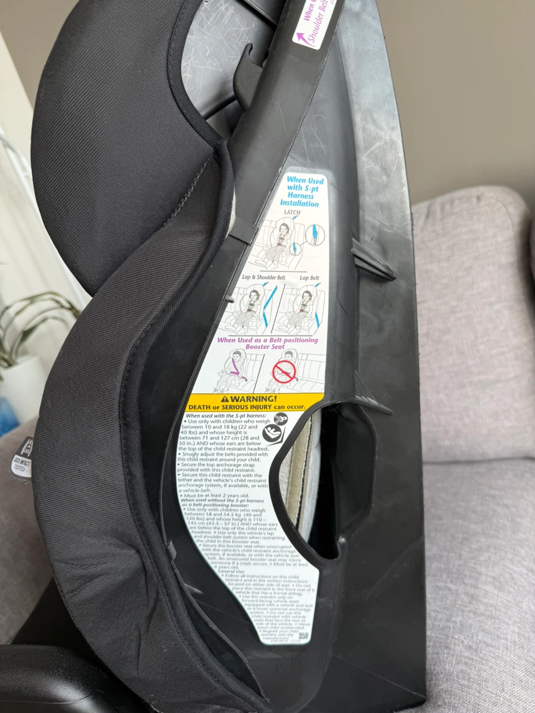 Evenflo Chase Plus Booster Car Seat - photo 4