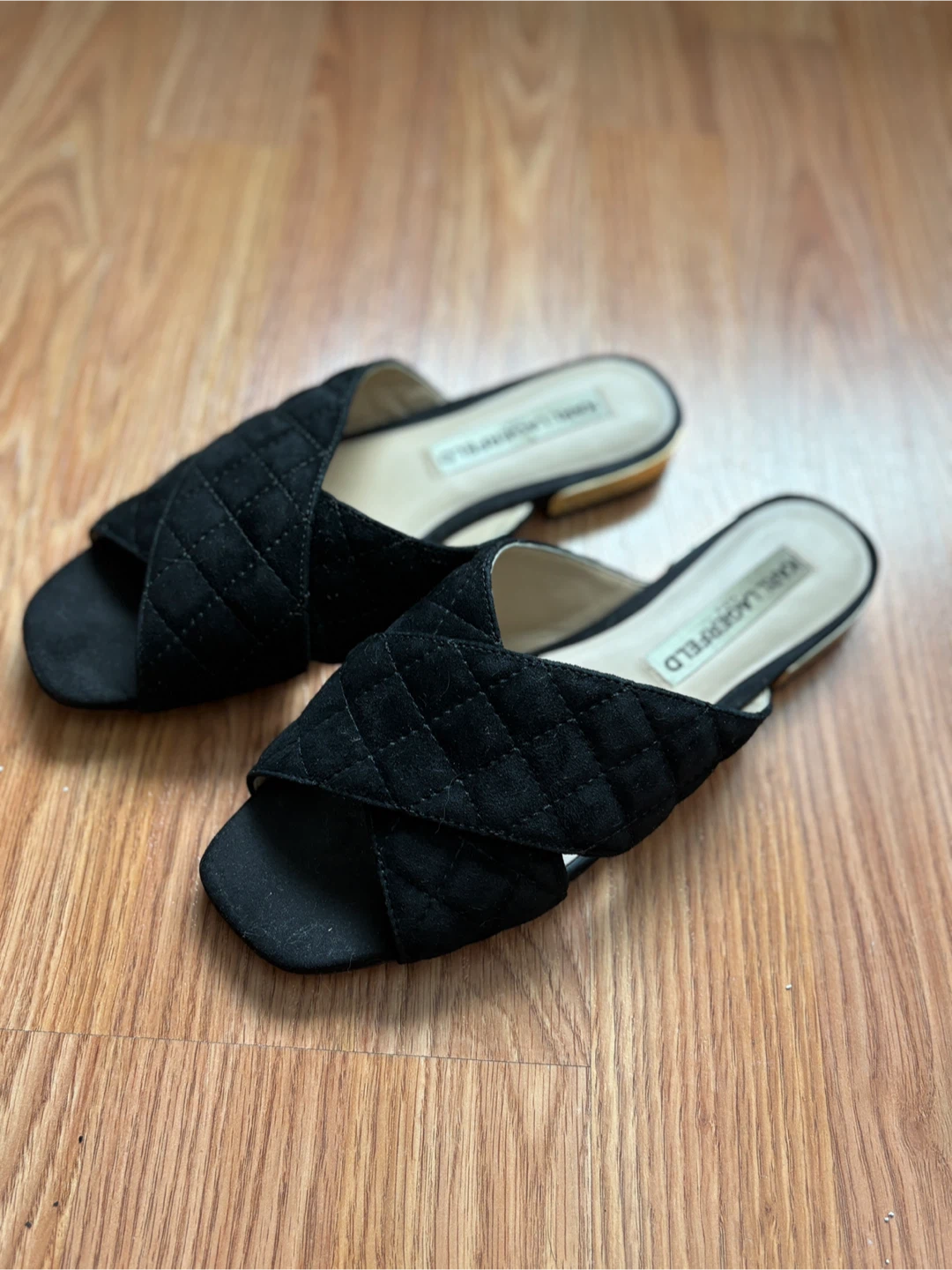 Karl Lagerfeld Black Slide Sandals - photo 2