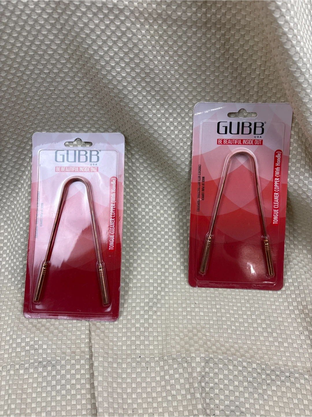 GUBB USA Copper Tongue Cleaner (2 Pack) 🧡