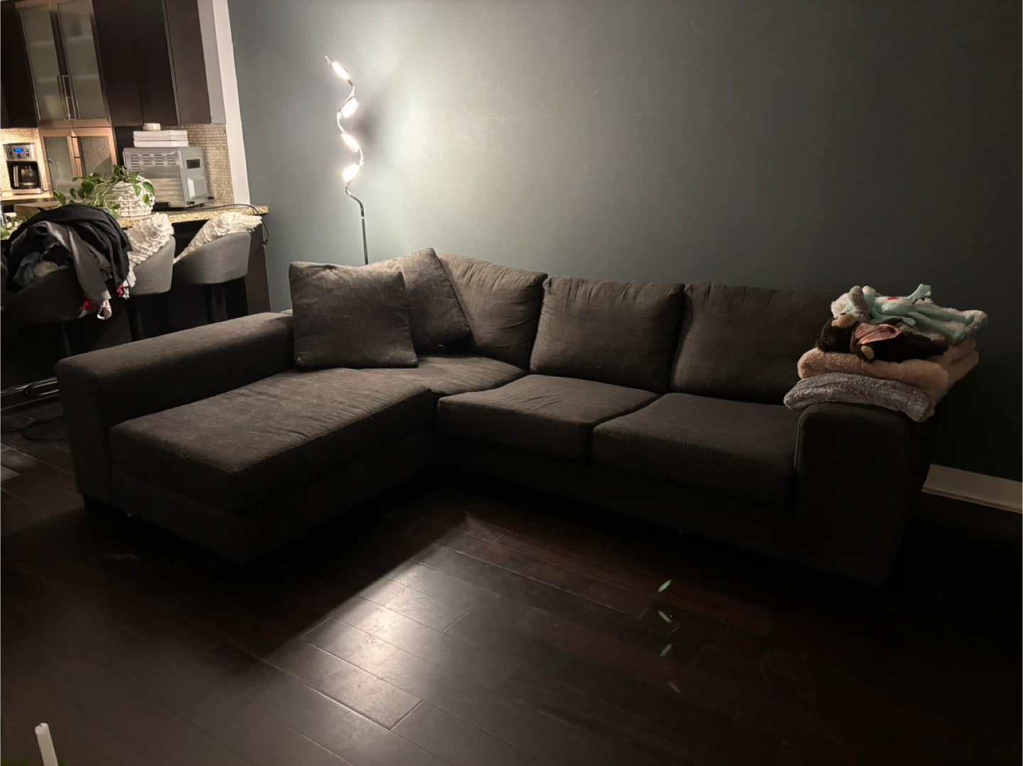 Dark Grey Sectional Sofa