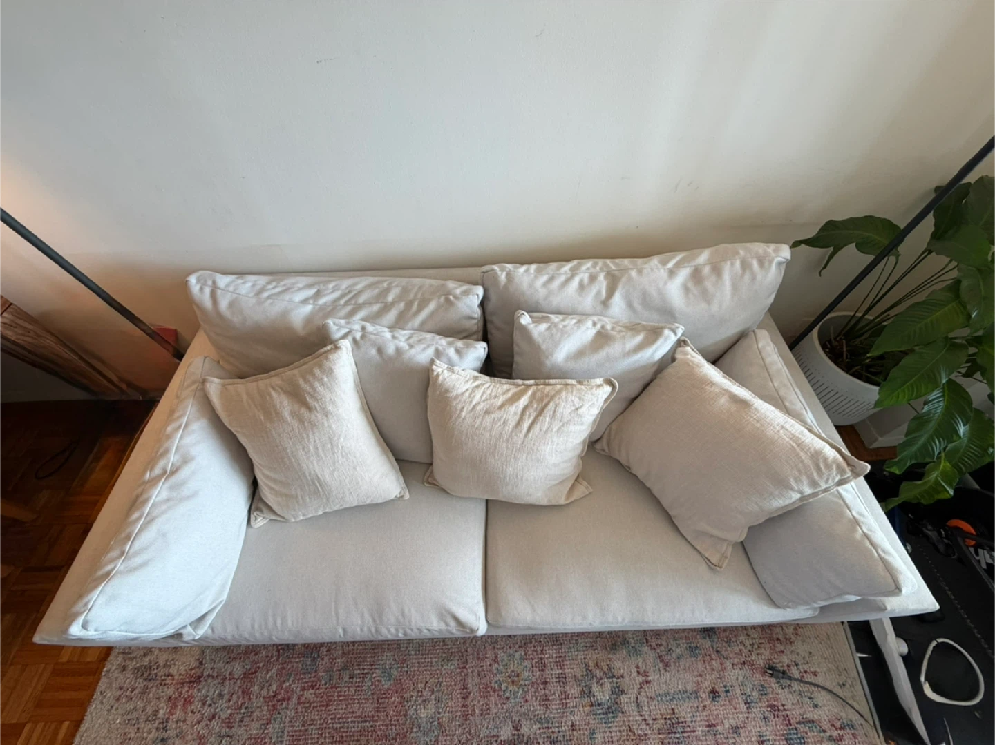 West Elm Harmony Sofa – Oyster Eco Weave - photo 2
