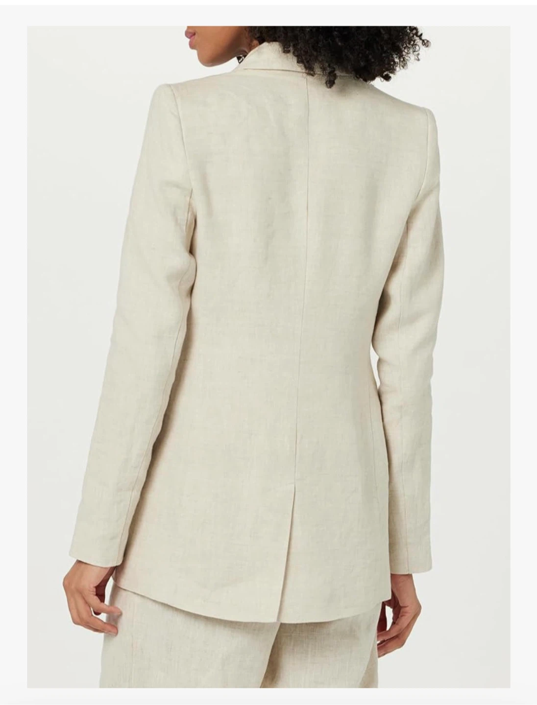 NEW! The Drop Women's Blake Long Blazer, Natural Linen - photo 2