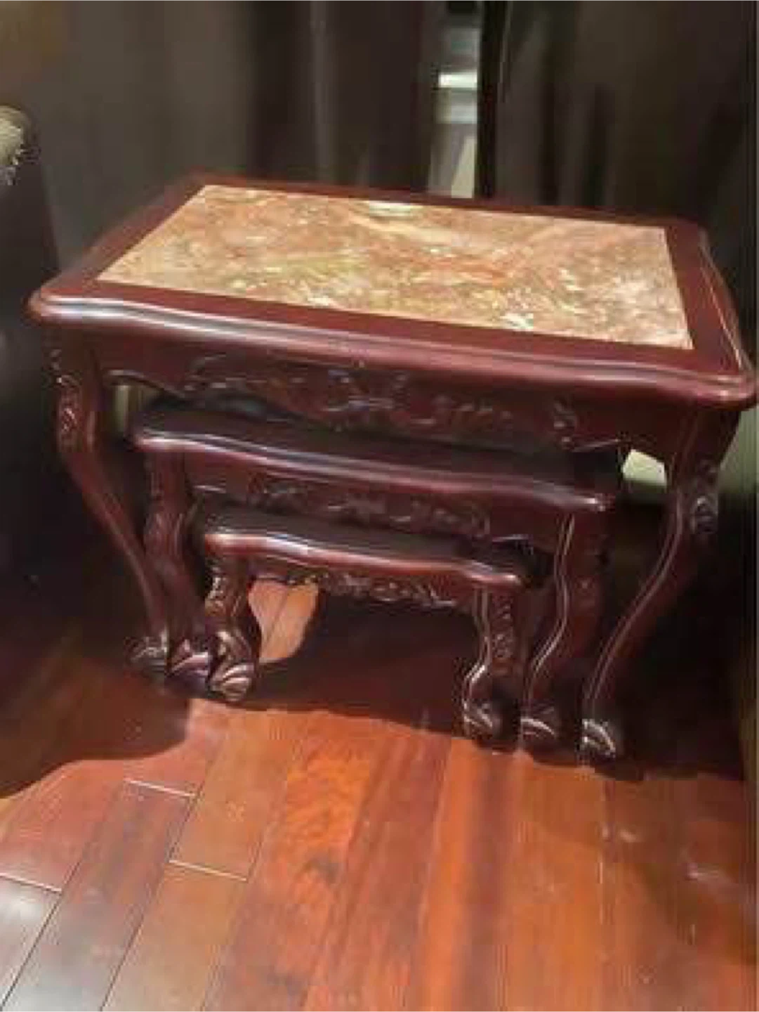 Nesting Tables with Marble Tops - photo 2