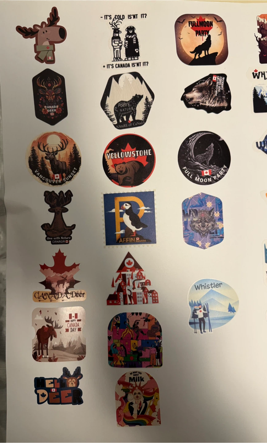 Whistler Canada Sticker Sheet (each 10: $10) - photo 3