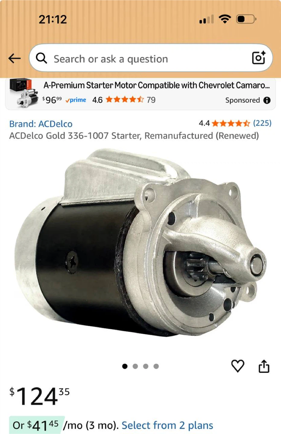 ACDelco Gold 336-1007 Starter Motor – Ford / F-Series / Bronco