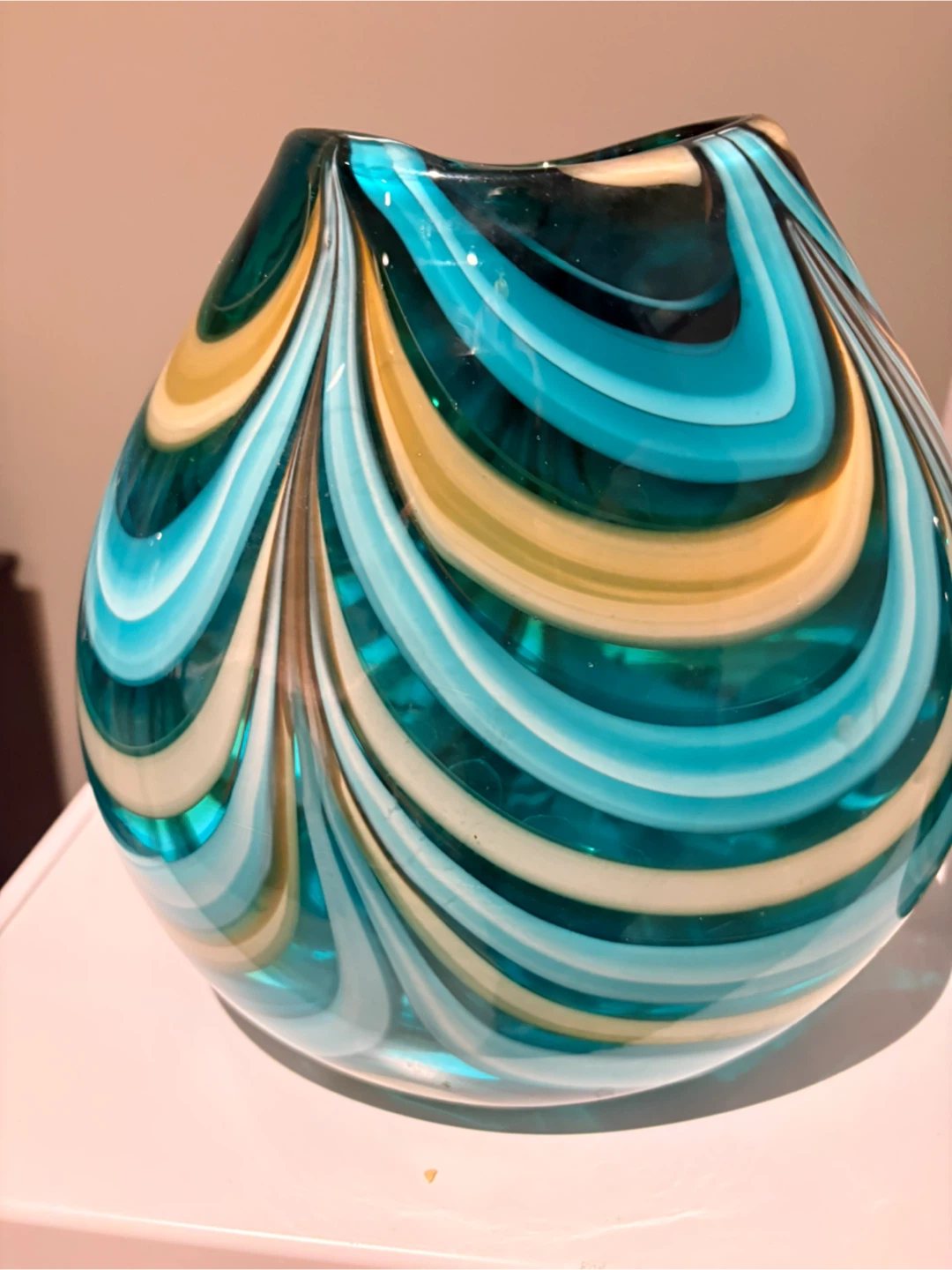 Vase with Swirl Pattern
