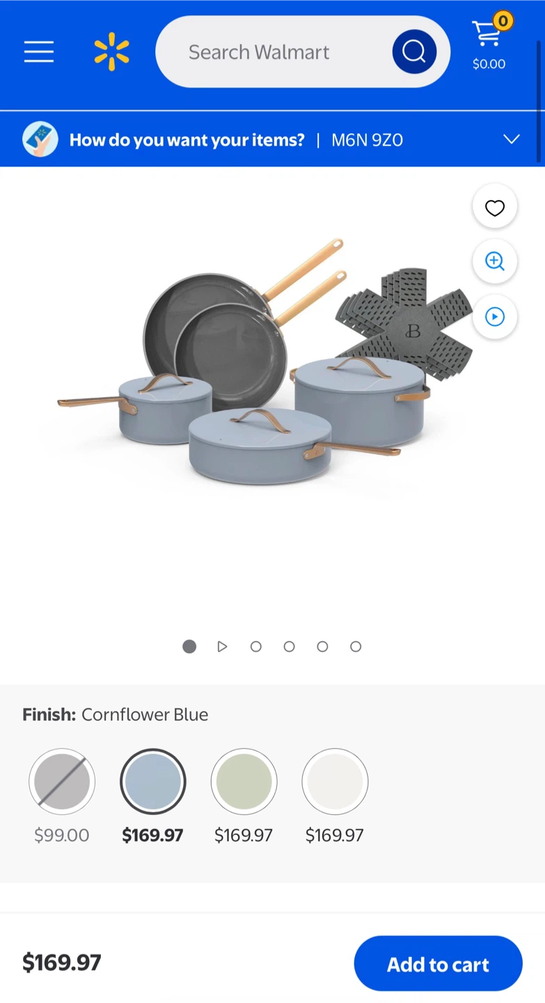 Beautiful by Drew Barrymore pots and pans