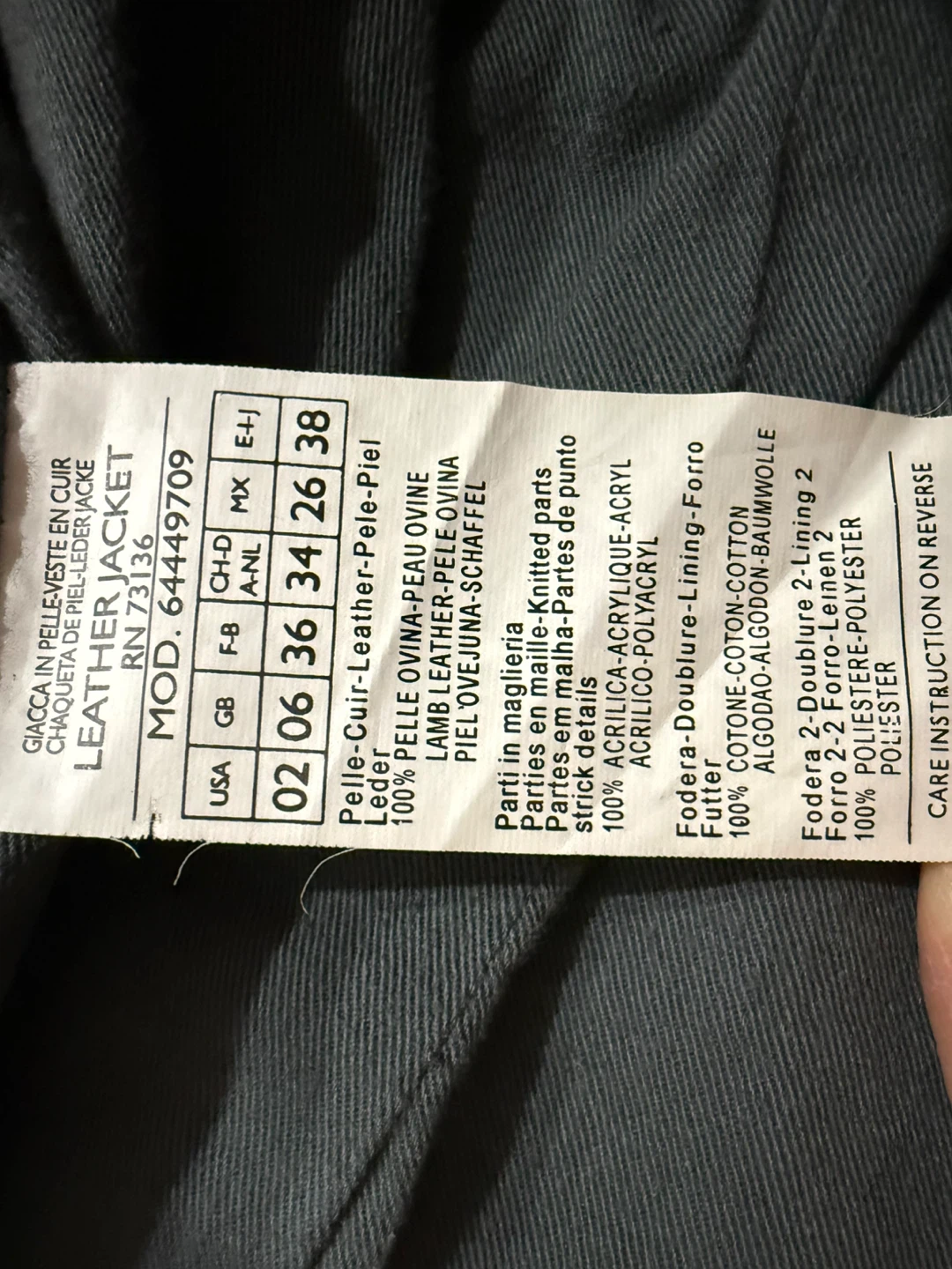 MAX&Co. Women's Grey Leather Jacket - photo 4