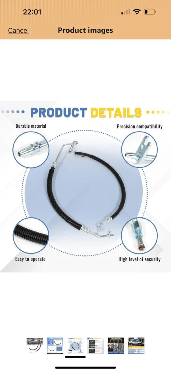 Power Steering Pressure Hose – Chevy / GMC / Cadillac – Open box