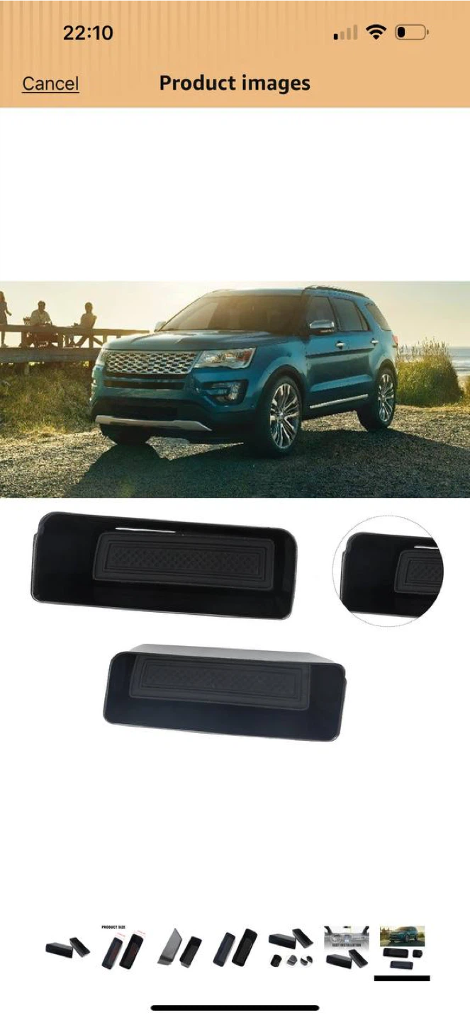 Handle Storage Organizer Set – Ford Edge 2015–2020 – NEW - photo 2