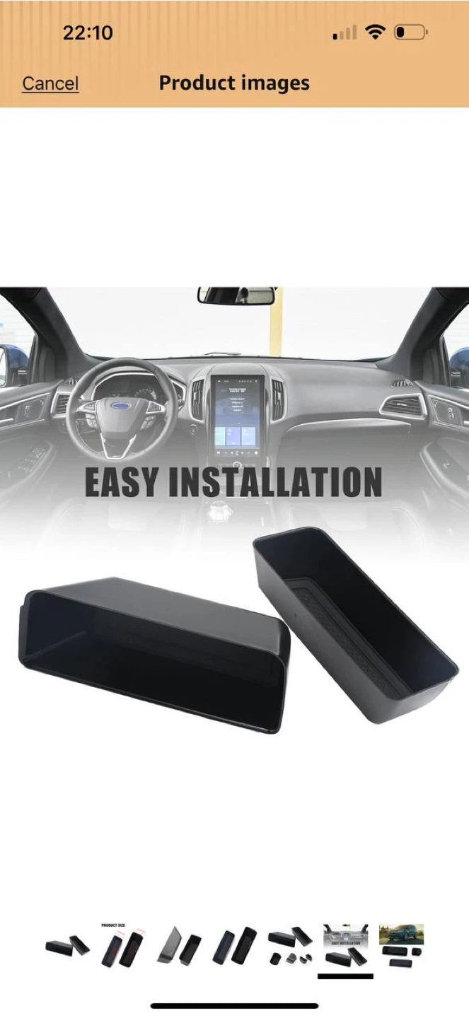 Handle Storage Organizer Set – Ford Edge 2015–2020 – NEW - photo 3