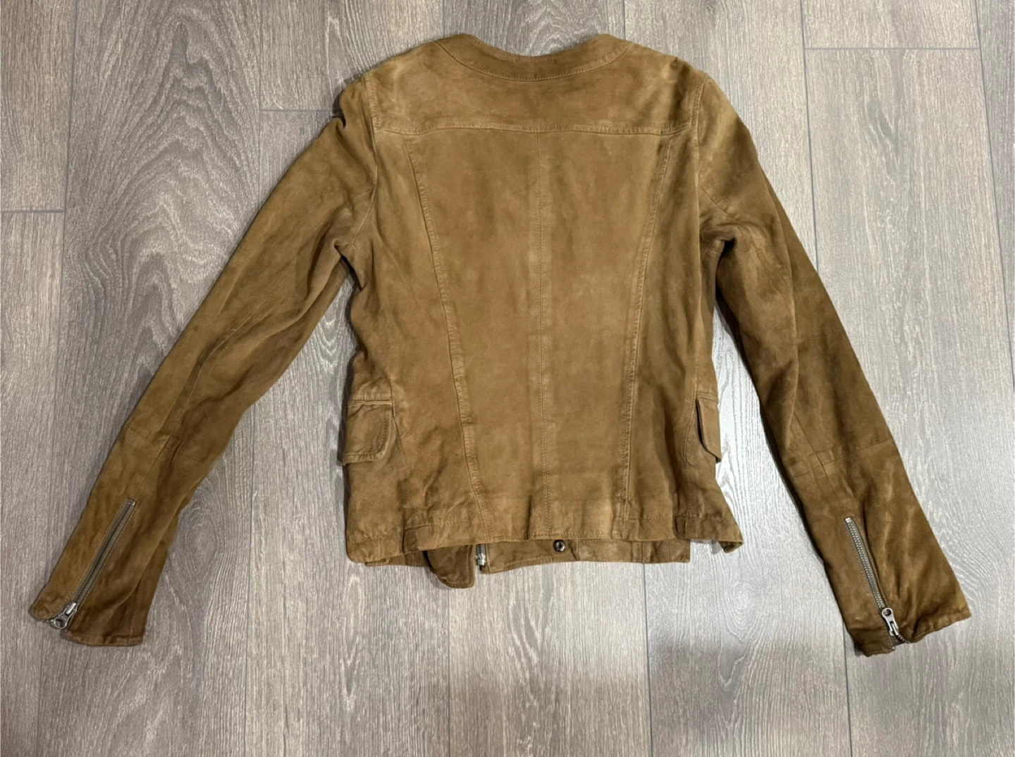 MAX&Co. Brown Suede Moto Jacket - photo 5
