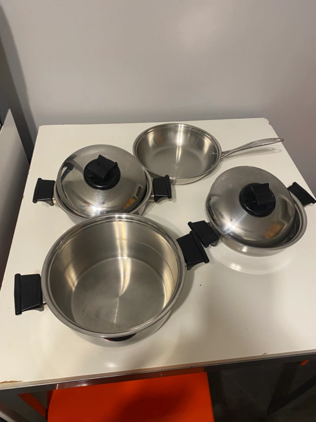 Stainless Steel Cookware Set with Lids - photo 2