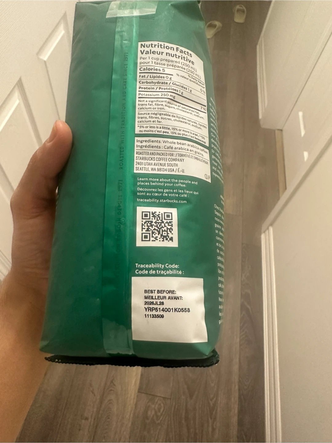 New Starbucks 1971 Roast Dark Whole Bean Coffee (1 lb) - photo 2