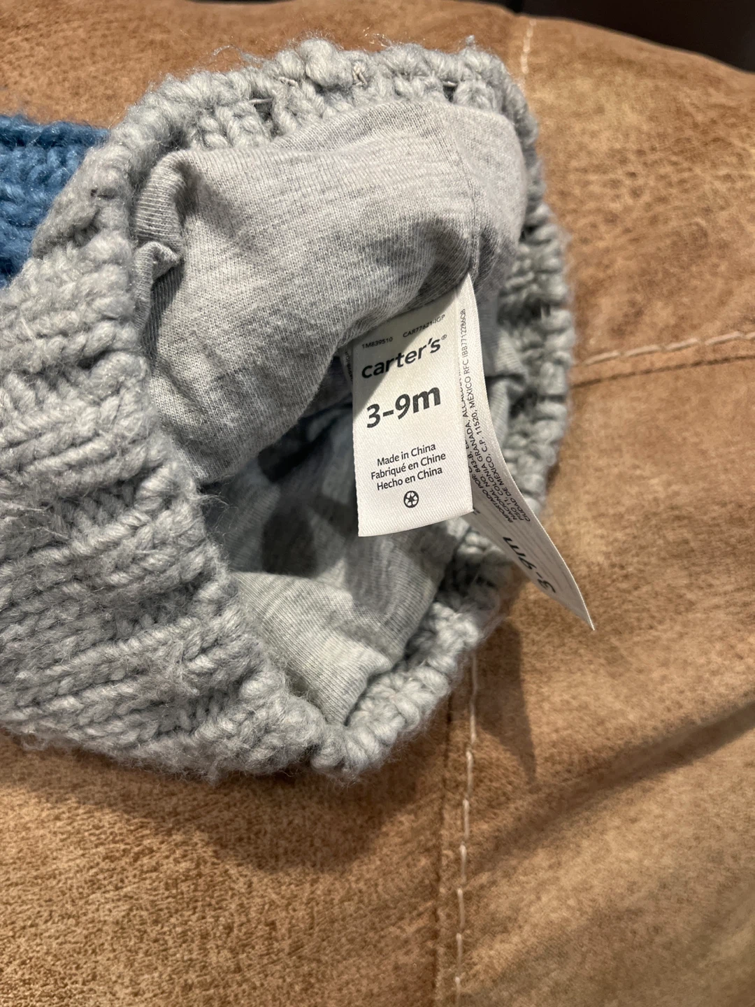 Carter's Baby Bear Knit Hat 3-9M🧡 - photo 2