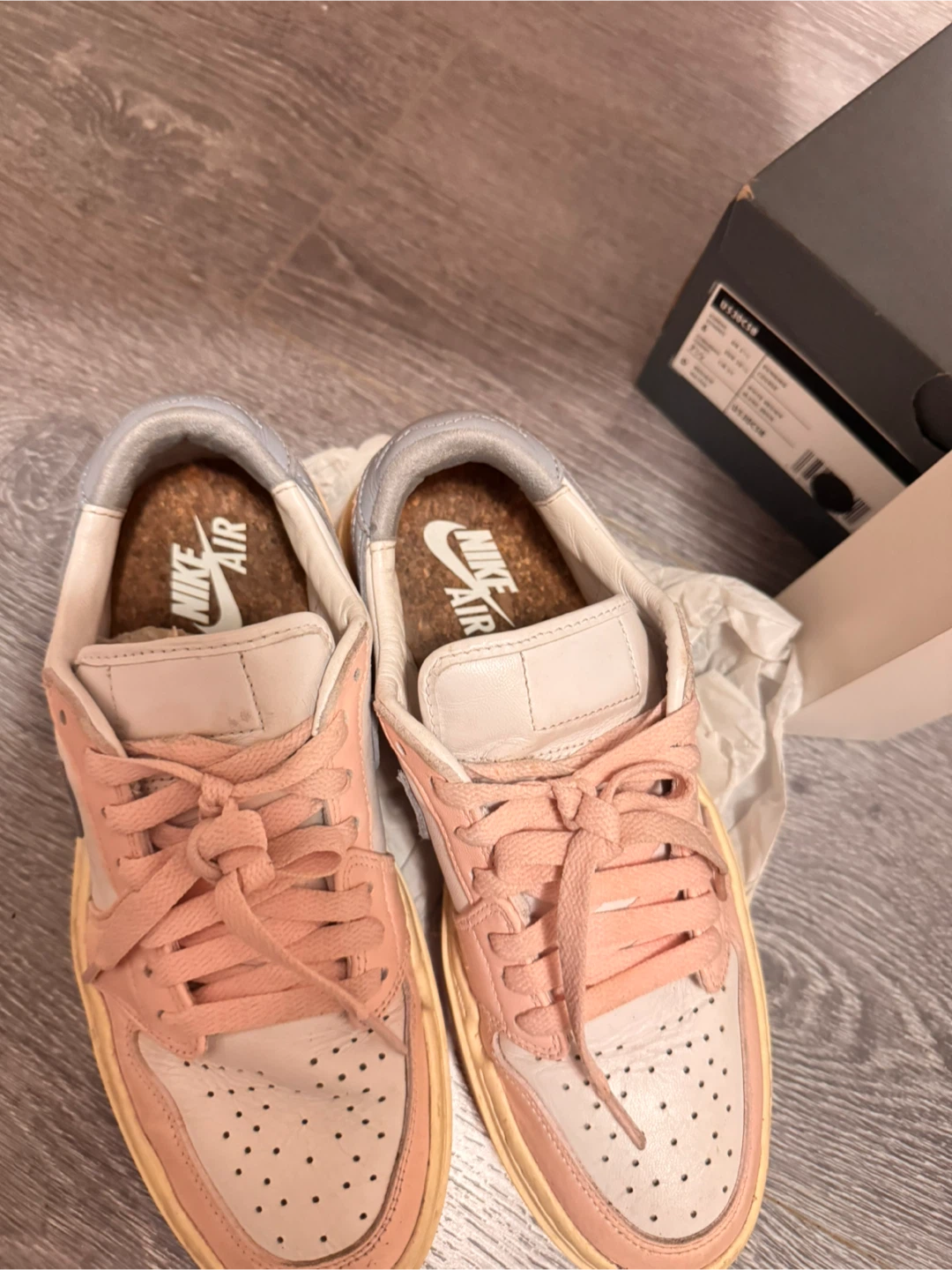 Nike Air Jordan 1 Low SE Pink Oxford Shoes - photo 2