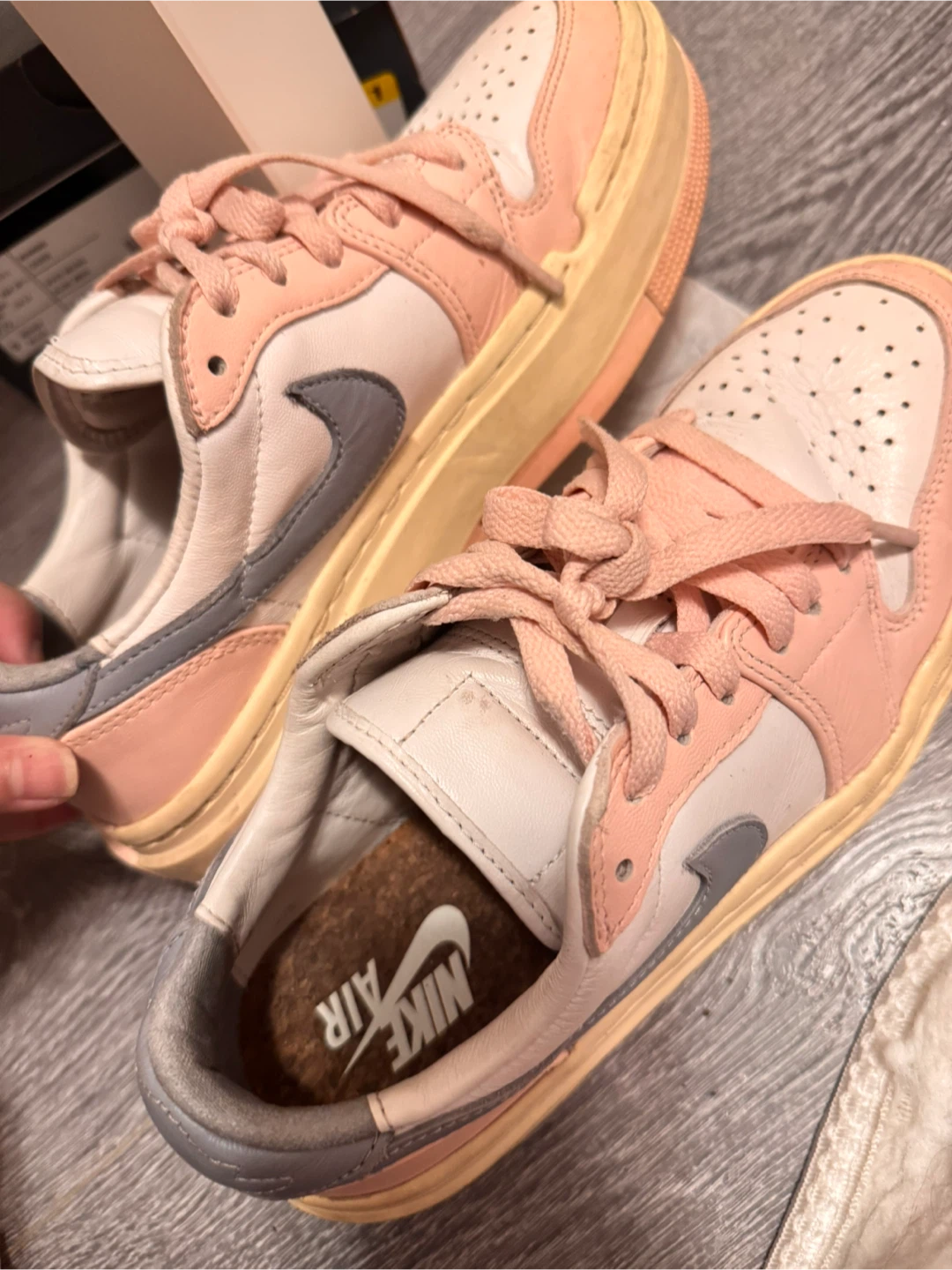 Nike Air Jordan 1 Low SE Pink Oxford Shoes - photo 5