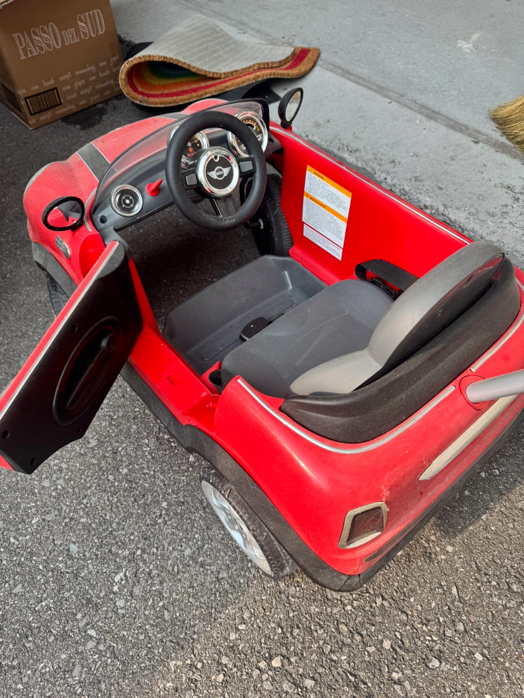 Red Mini Cooper Push Car for Toddlers - photo 3