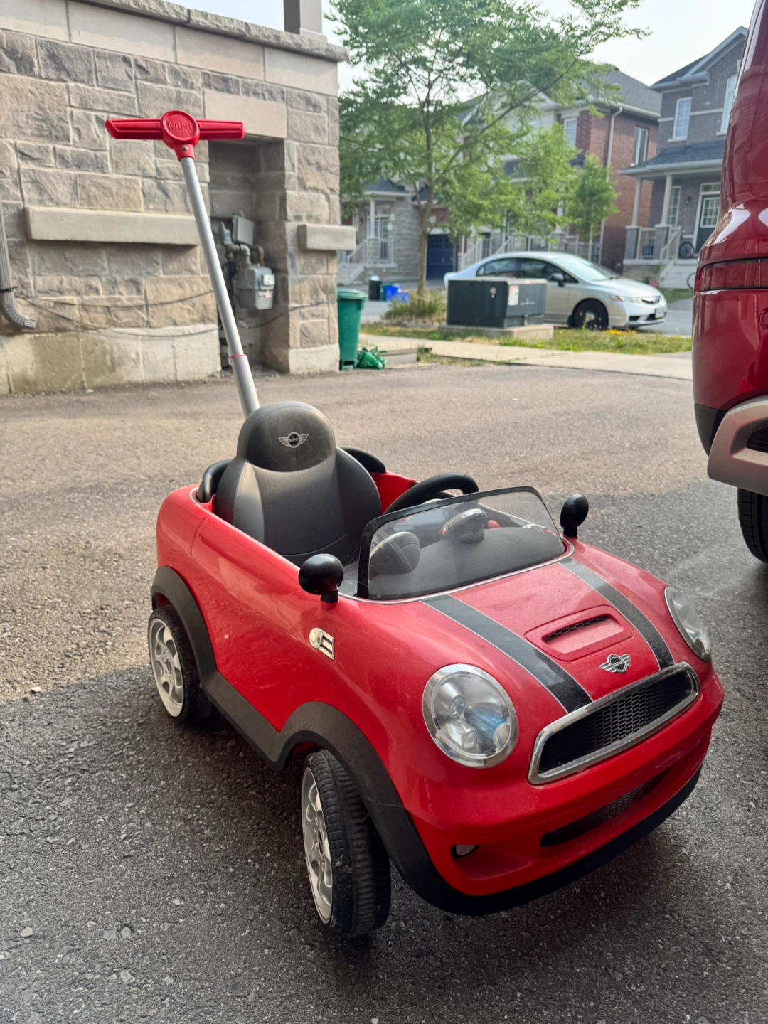 Red Mini Cooper Push Car for Toddlers