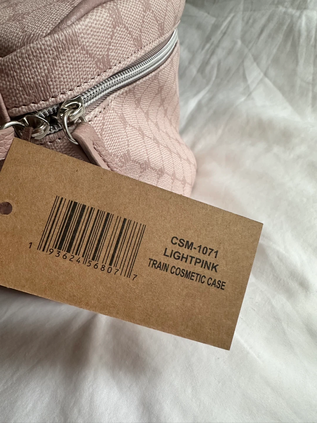 🆕 Steve Madden Train Cosmetic Case in Light Pink - photo 3