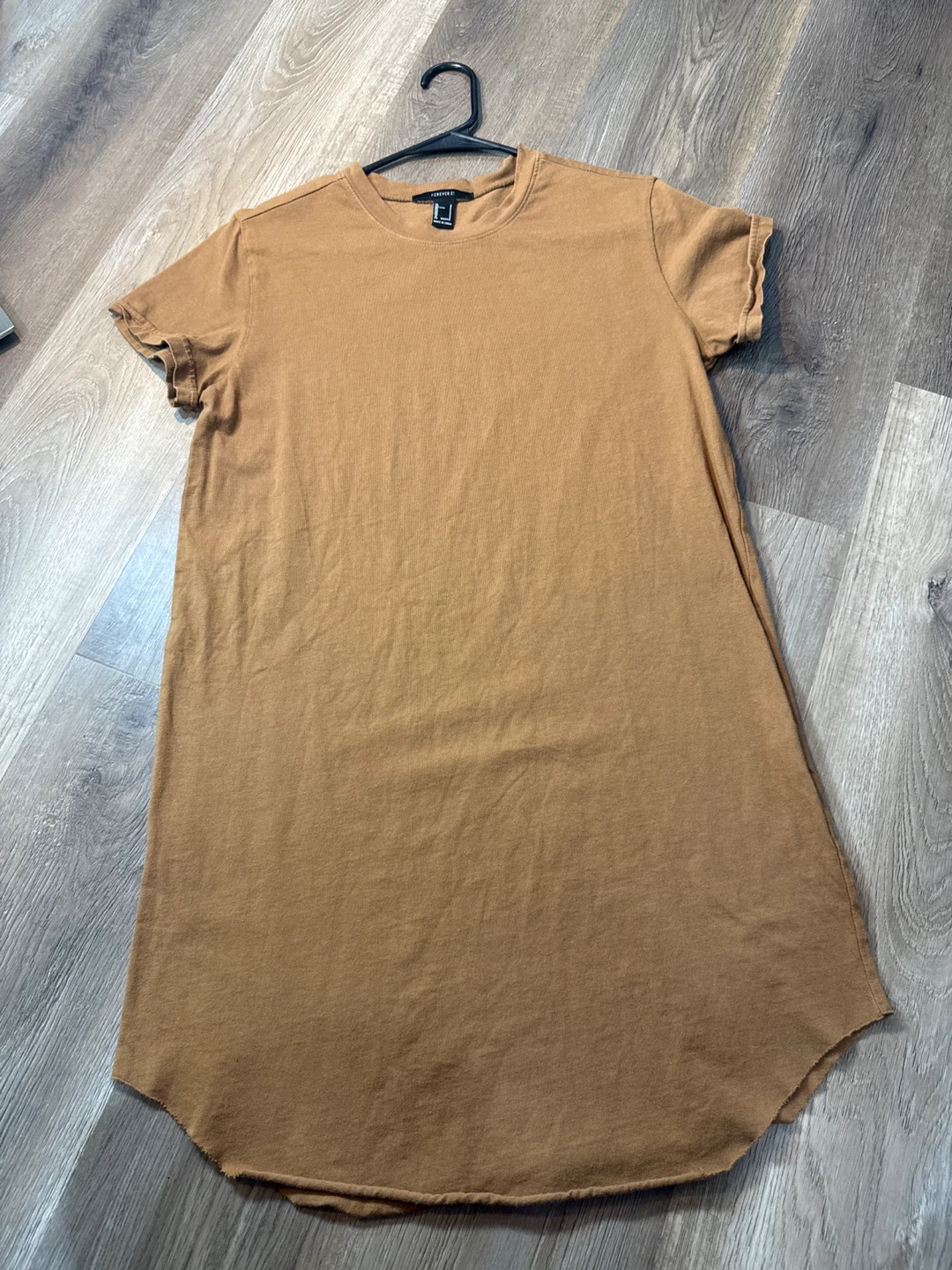 Forever 21 Women's T-Shirt mini Dress - Brown, Size S