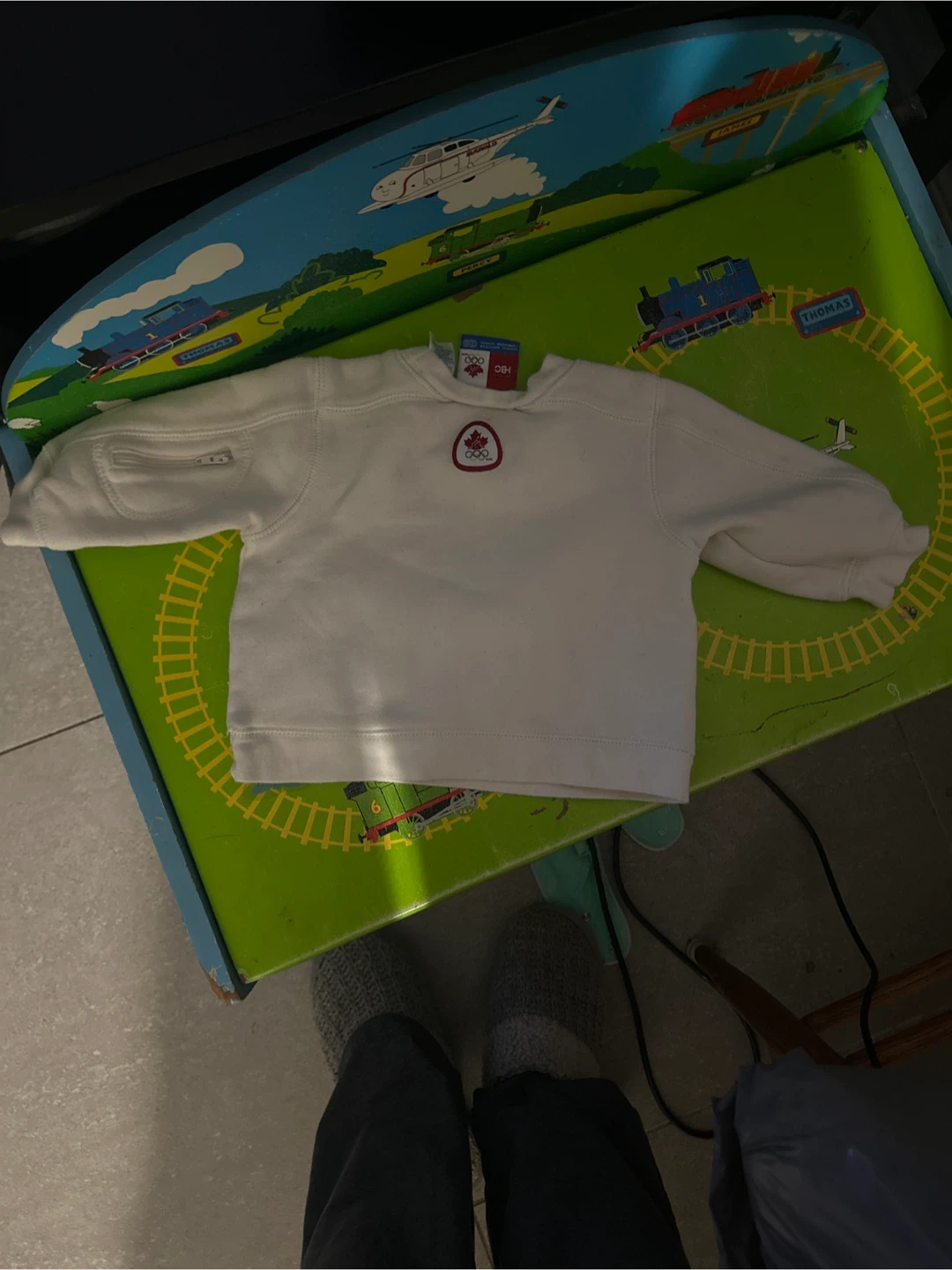 White Canada Crewneck Baby Sweatshirt 6-12 - photo 2